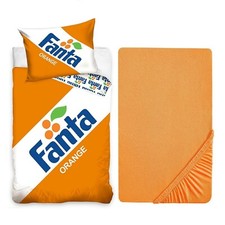 Fanta Set Einzelbett Bettwäsche Bettbezug Kissenbezug Unterlaken Baumwolle