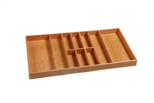 Besteckeinsatz buche 90er - besteckeinsatz,
