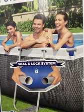 Bestway Frame Pool Power Steel Swimmingpool 404x201x100cm Komplett-Set