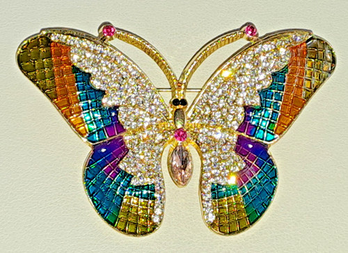 107 brosche schmetterling - brosche,