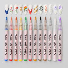 12 Farben Nagellack Nagelkunststift Nagelstifte für French Maniküre Nageldesign