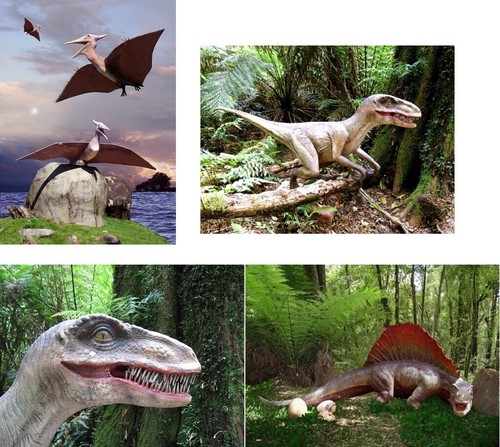 Ansichtskarte dinosaurier - 3, d