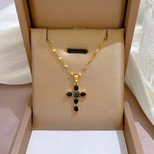 Halskette gold kreuz - halskette,