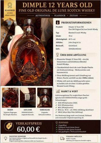 Dimple jahre luxe - luxe, scotch