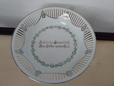 Durchbruchschale Porzellan Schumann Bavaria Schale zur Silberhochzeit mit Spruch
