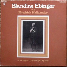Blandine Ebinger - Singt Friedrich Hollaender Pop,Stage LP Schallplatte 205474