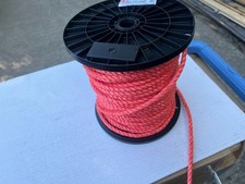 PP Seil orange  Ø 8mm  / ca. 70 Meter Reste Rolle / Cont2Pal4aRolle4