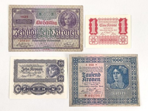 österreich vier banknoten - ,,