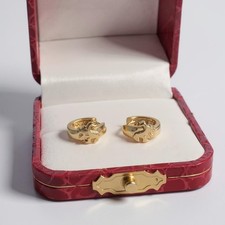 Ohrringe 333 Gold – 8 Karat Gelbgold – Creolen – elegante Earrings