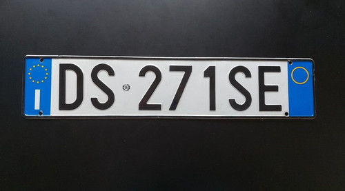 Nummernschild italien - nummernschild,