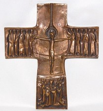 XL Kreuz, Bronze, Jesus