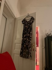 Lascana Kleid Blümchen schwarz bunt Strand Sommer Neglige neu Gr.40 Bsumwolle