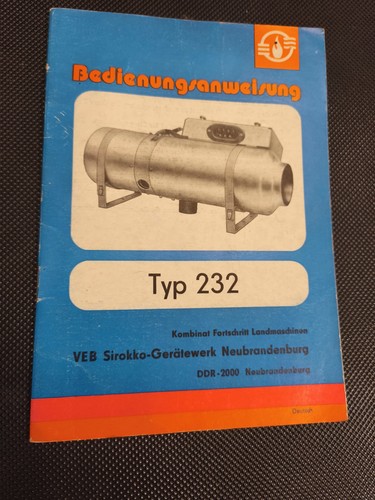 Betriebsanleitung sirokko typ - betriebsanleitung,