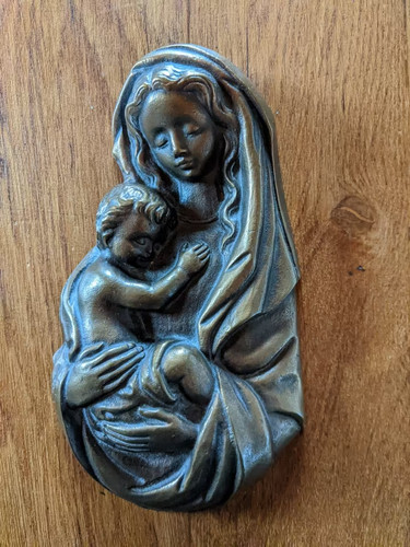Ausdrucksvolles bronze relief - bronze,