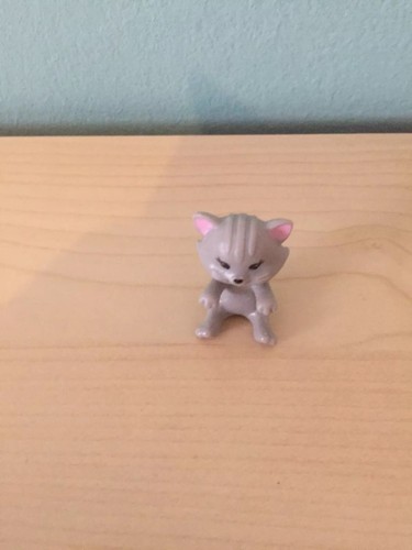 Spiel figur katze hellgrau - hellgrau, ca
