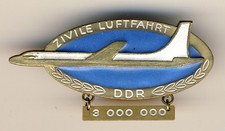 LEISTUNGSSPANGE für fliegendes PERSONAL mit ANHÄNGER 3 Mill. FLUG-km (9315/77N)