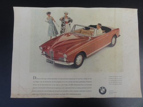 Altes werbeplakat bmw 503 - altes,