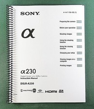 Sony DSLR-A230 Instruction