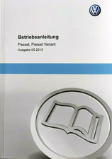 VW Passat Variant Limousine B8 Betriebsanleitung 2015 Bordbuch