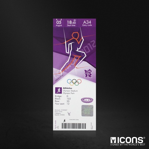 Unsigniertes olympia ticket - unsigniertes, olympia-ticket