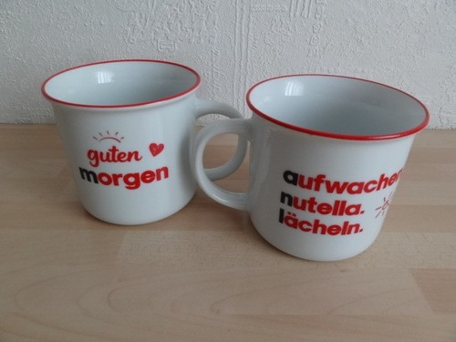 2er set nutella porzellantasse - 2er,