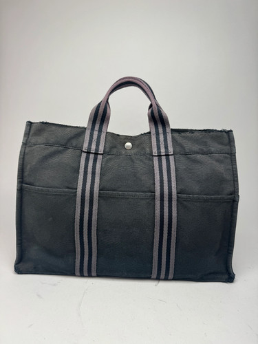 Vintage hermes canvas tote - canvas, bag