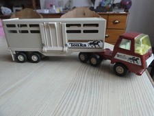 Blechspielzeug ,Tonka Sattelschlepper , Seiten- und Heckklappe öffnet , 5-achser