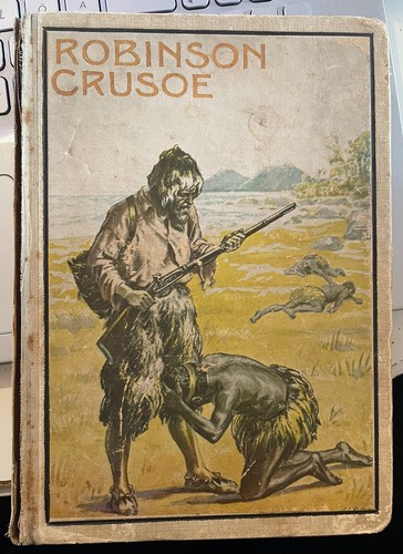 Buch antik robinson - buch, crusoe