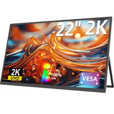 UMax 22 - 22 Zoll Computer Monitore 1440P 2K HDMI Computer-Bildschirm mit VESA 