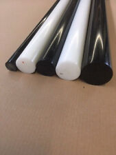 POM-C Rundstab Vollmaterial weiß / schwarz Ø  6-150 mm Länge  500 mm  Zuschnitte