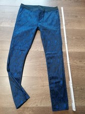Amisu Damen Hose Paisley Blau