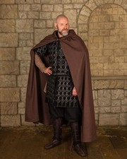 Mytholon Aaron Umhang Baumwolle Braun Larp Mittelalter Reenactment #18112