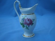***  Schwerter Meissen, kleines Milchkännchen, rote Rose, Goldrand, 1. Wahl  ***