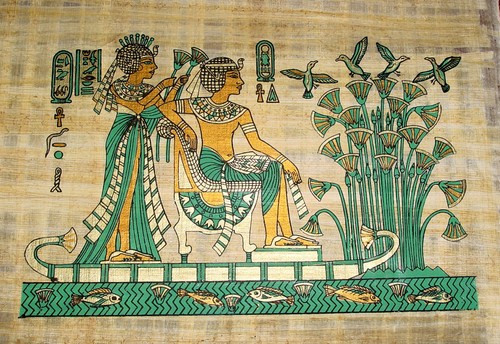 ägypten papyrus bild - papyrus-bild, 30x40
