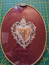 Silber Ex-Voto, Votivgabe Heilige Herz Jesu Grazia Ricevuta (Erhaltende Gnade)
