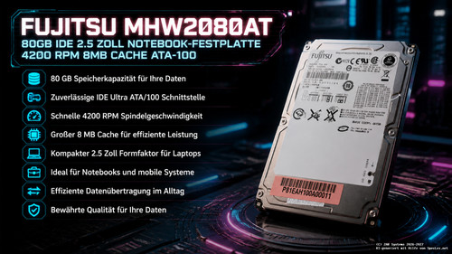 80gb fujitsu mhw2080at ide - 80gb,