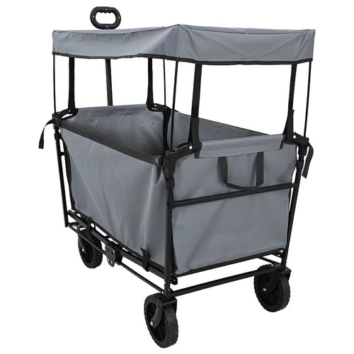 Bollerwagen faltbar grau mit - bollerwagen,