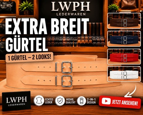 Extra breiter ledergürtel - extra,
