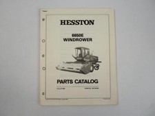 Hesston 6650E Windrower Ersatzteilliste Parts Catalog 1982