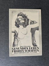 Werbung - Ausstellung Gesundes Leben Frohes Schaffen - Berlin Funkturm 1938