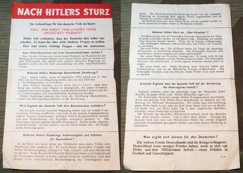 1945 wehrmacht flugblatt - wehrmacht,