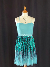 Cocktail kleid chiffon mit - kleid,