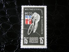 Saar 1955 ---WM Querfeldein--  MiNr.  357  gestempelt