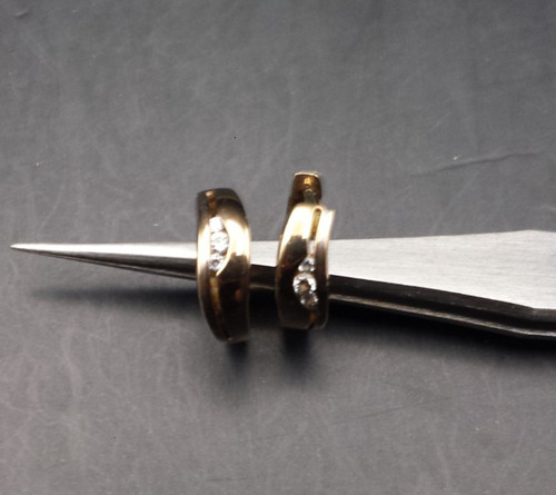 Ohrringe gold 333 mit - ohrringe,