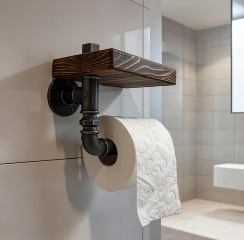 Toilettenpapierhalter holz - toilettenpapierhalter,