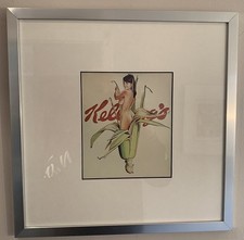 Mel Ramos Miss Cornflakes Offsetdruck mit Metallrahmen