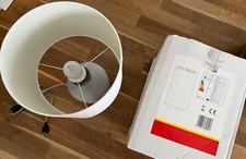 Tischlampe Leseleuchte Nachttischleuchte Beistellleuchte Keramik Textil !Bilder!