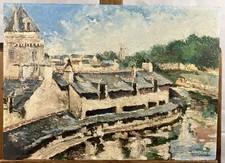 Öl Unterzeichnet Datiert Die