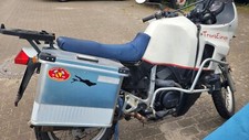 honda transalp 600 mit großem Tank und Alukoffern, Trans Europe
