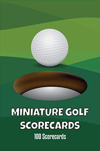 Miniatur golf scorekarten - scorekarten, 100